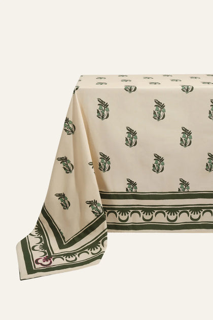 Gems Of The Tropics Rectangular Tablecloth in Green