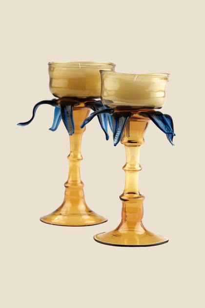 Sincelejo Candle Holders in Blue